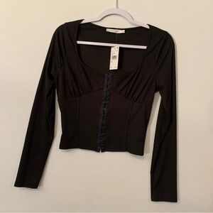 New Lush Women’s Black Top |Round Neck Size L